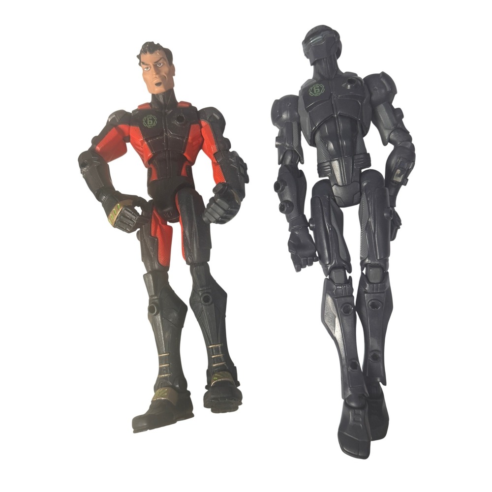 GI JOE Firefly Saboteur & Snake Eyes sigma 6 SIX‎ 8" action figures 2006
